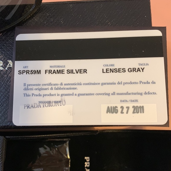 Authentic Prada Sunglasses SPR59M - Picture 2 of 9